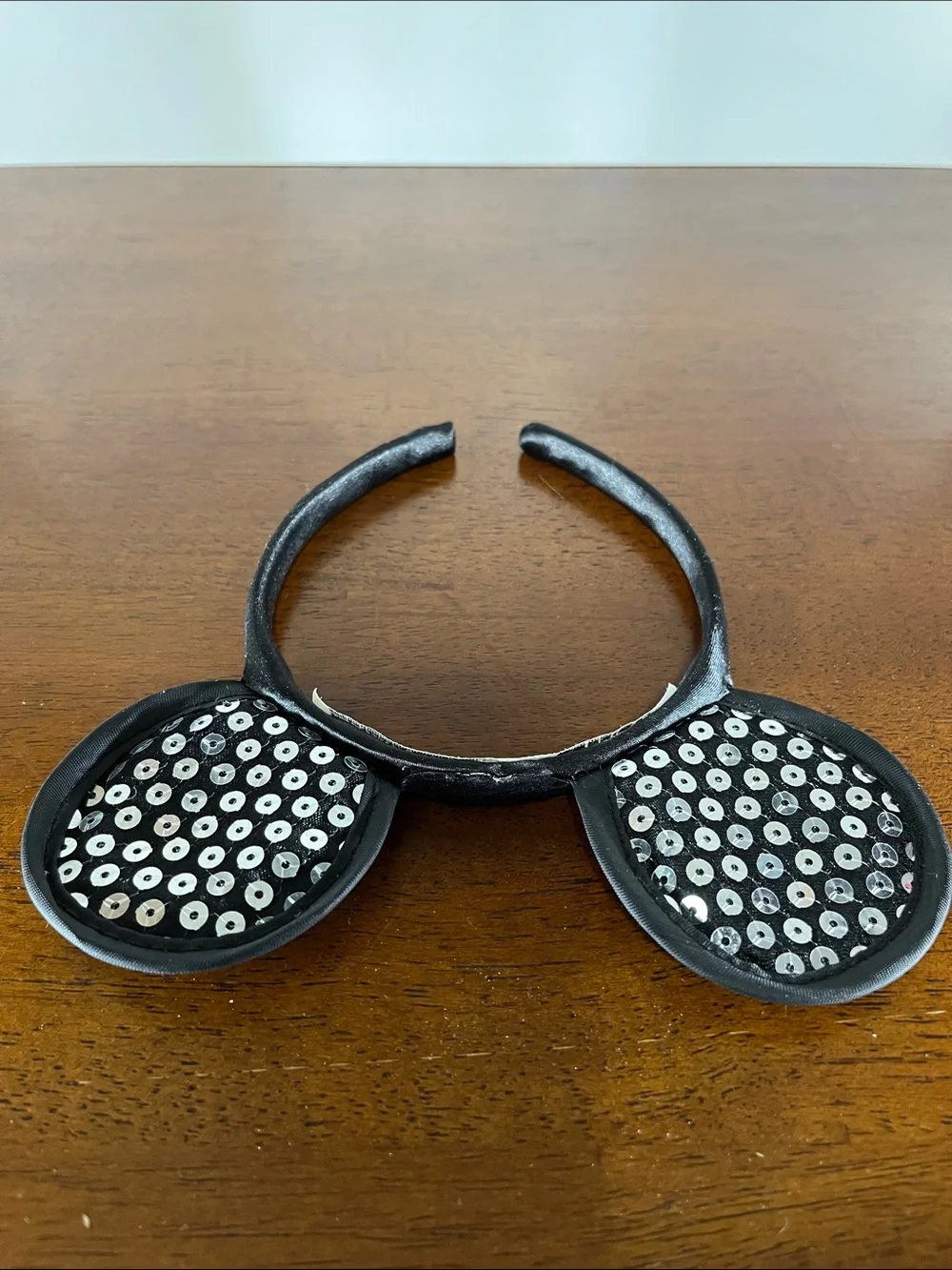 Disney Black Sequin Minnie Mouse Ear Headband